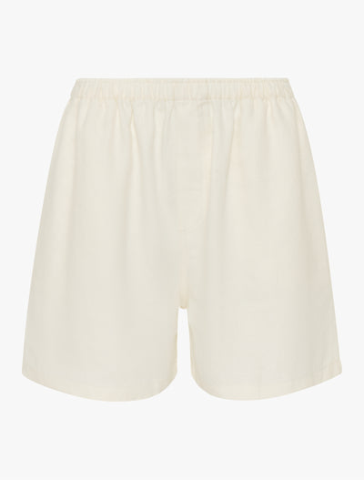 Louella Linen Shorts In Off White