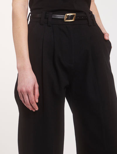 Signature Denim Trouser in Black