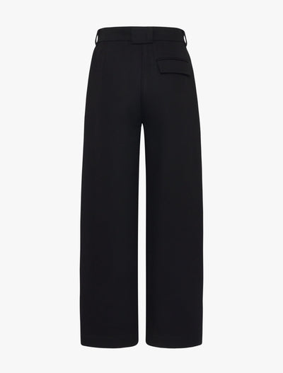 Organic Cotton Denim Trousers in Black