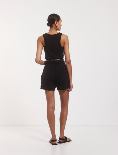 Organic Cotton Shorts in Black