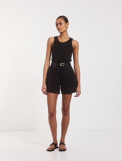 Organic Cotton Shorts in Black
