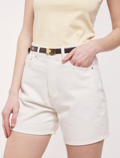 Organic Cotton Shorts in Off White