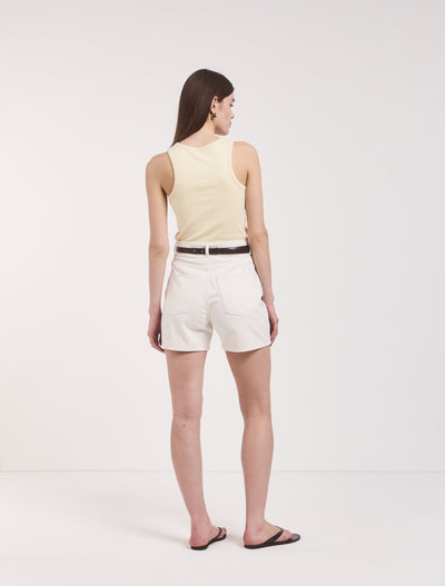 Organic Cotton Shorts in Off White
