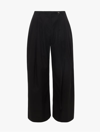 Evie Wide Leg Trouser in Black