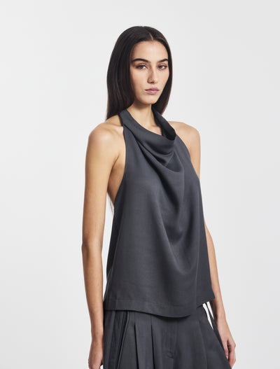 Kayla Halterneck Top in Magnet