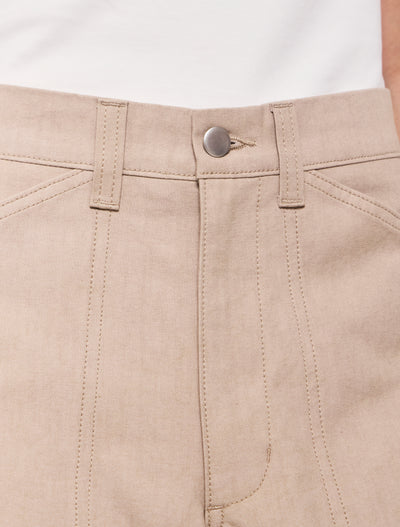 Mila Barrel Leg Cargo in Taupe