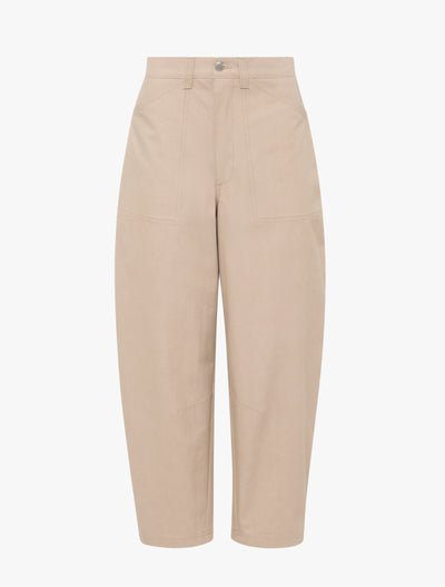 Mila Barrel Leg Cargo in Taupe