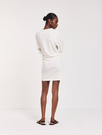 Raya T-Shirt Dress In Off White