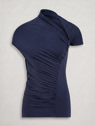 Scarab Micromodal Cut Out Top In Navy