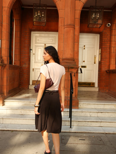 Jamie Drape Top In Dusk Pink