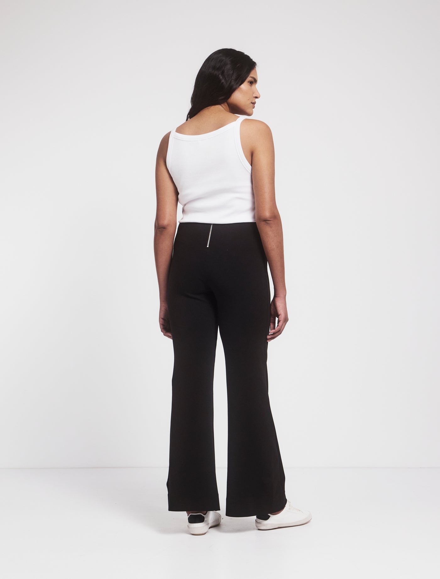 Nicole Wide Leg Travel Pant in Black