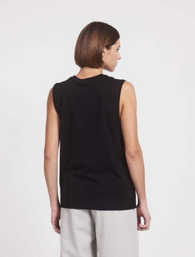 Alex Classic Cotton Tank in Black