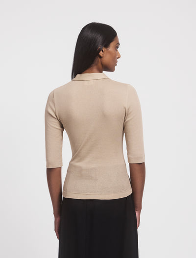 Tadeo Top In Taupe