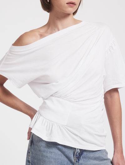 Agathi Top in White