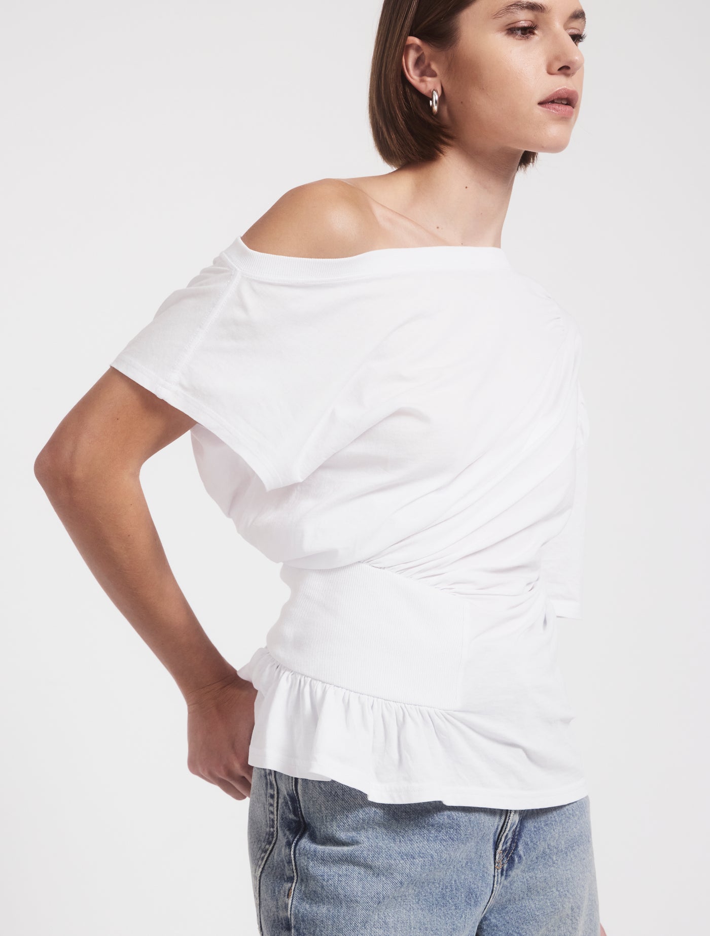 Agathi Top in White