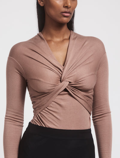 VESTA TOP in Sandalwood