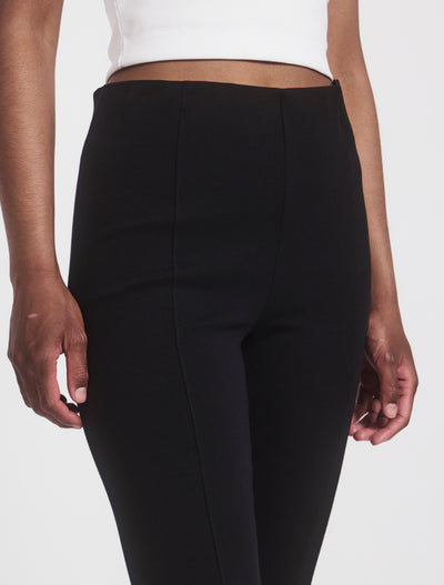 Nabila Crop Flare Travel Pant in Black