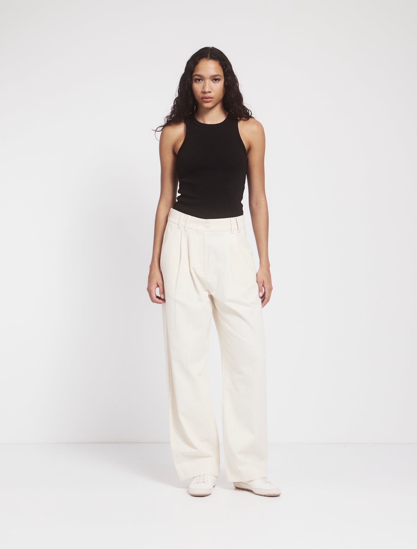 Apollo Loose Pant in Whisper White