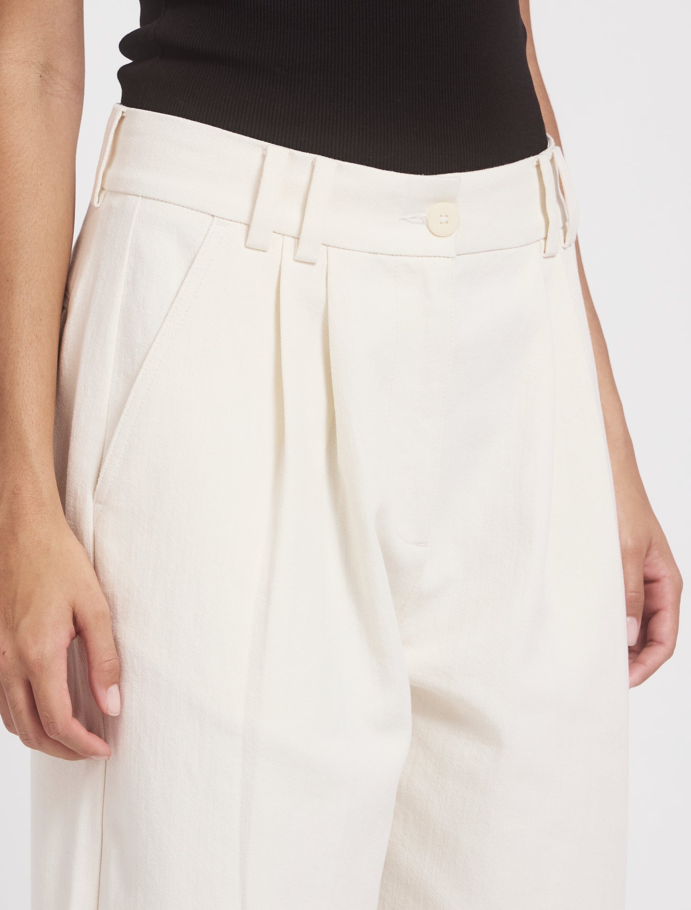 Apollo Loose Pant in Whisper White