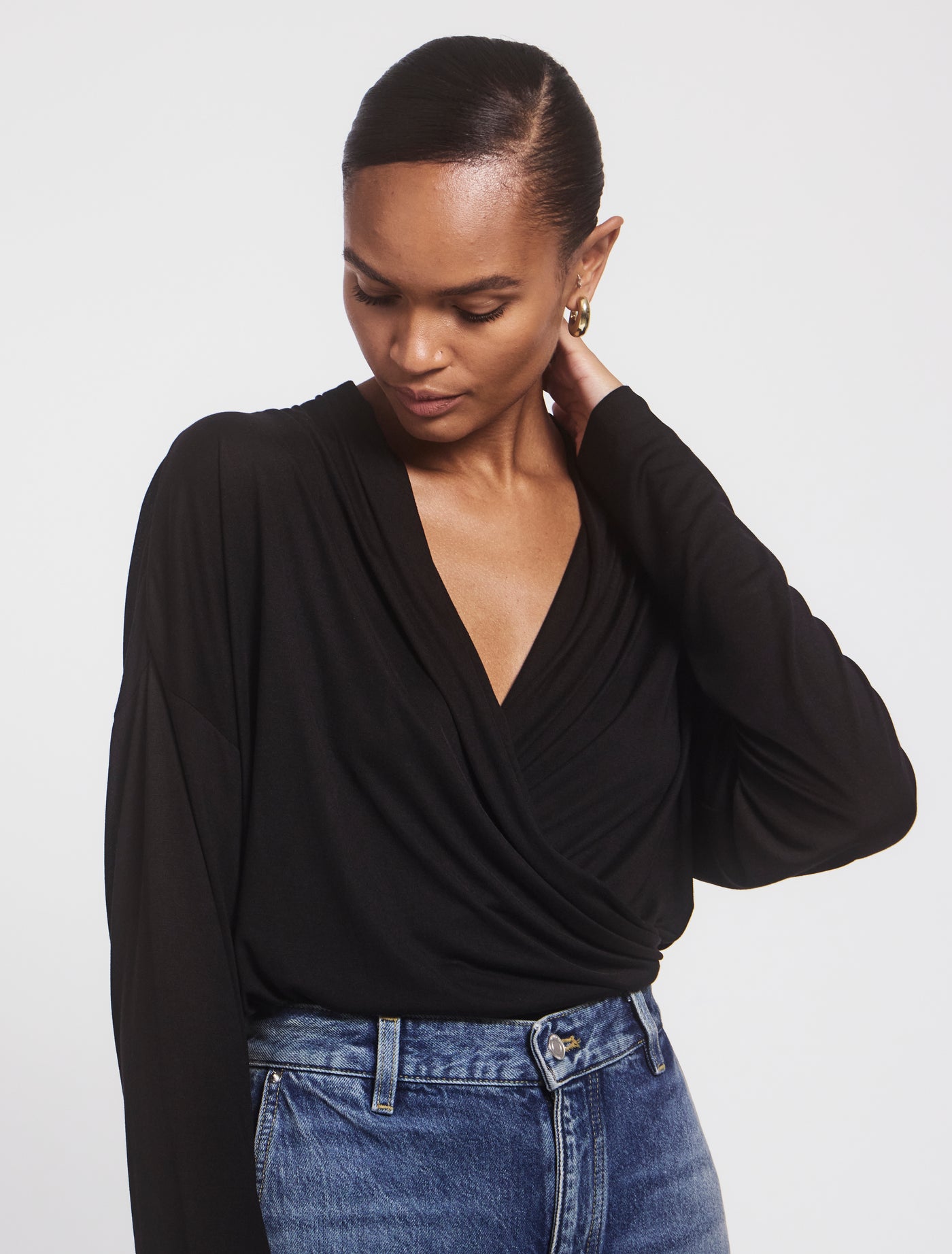 Calix Top In Black