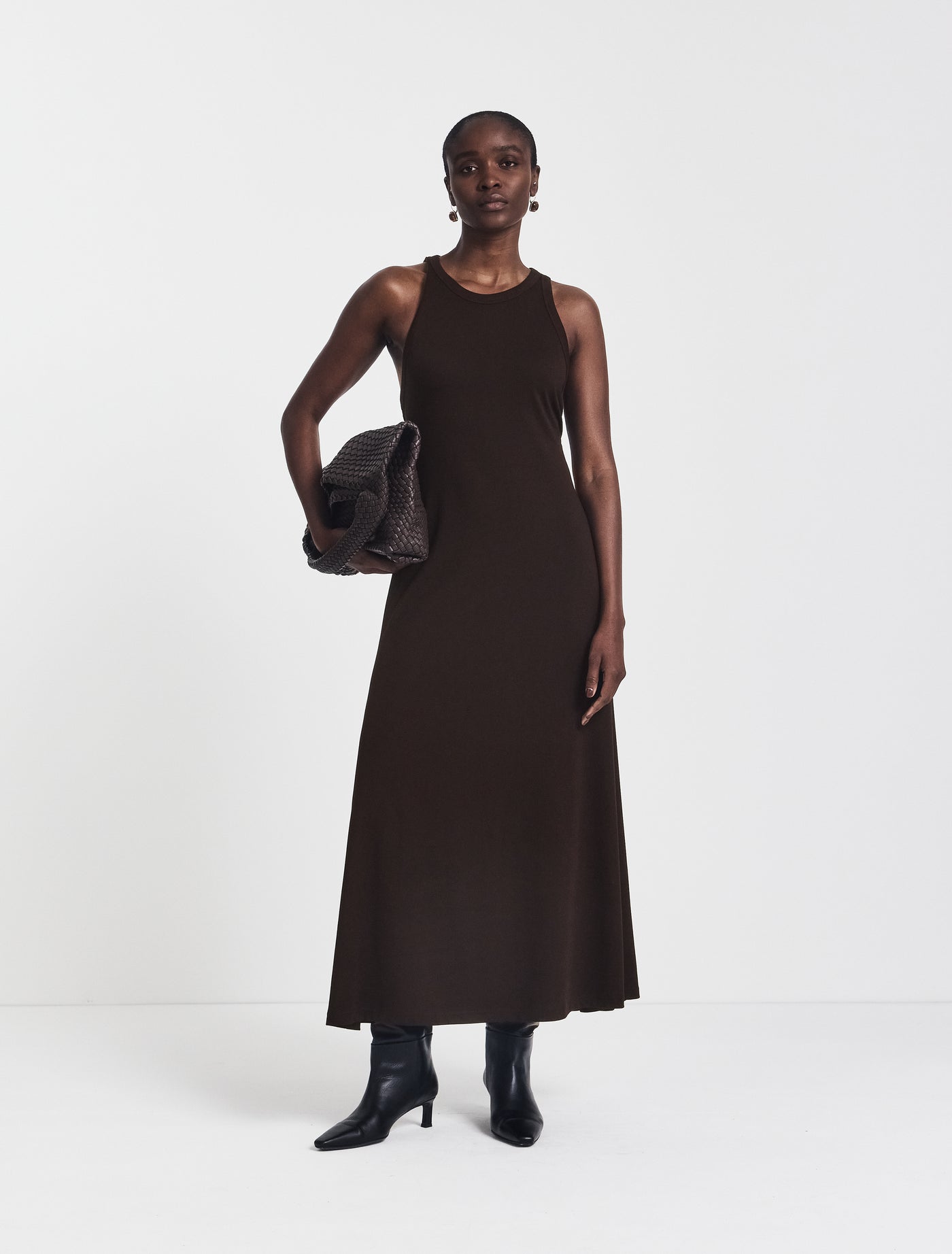 Pelias Dress in Bitter Chocolate