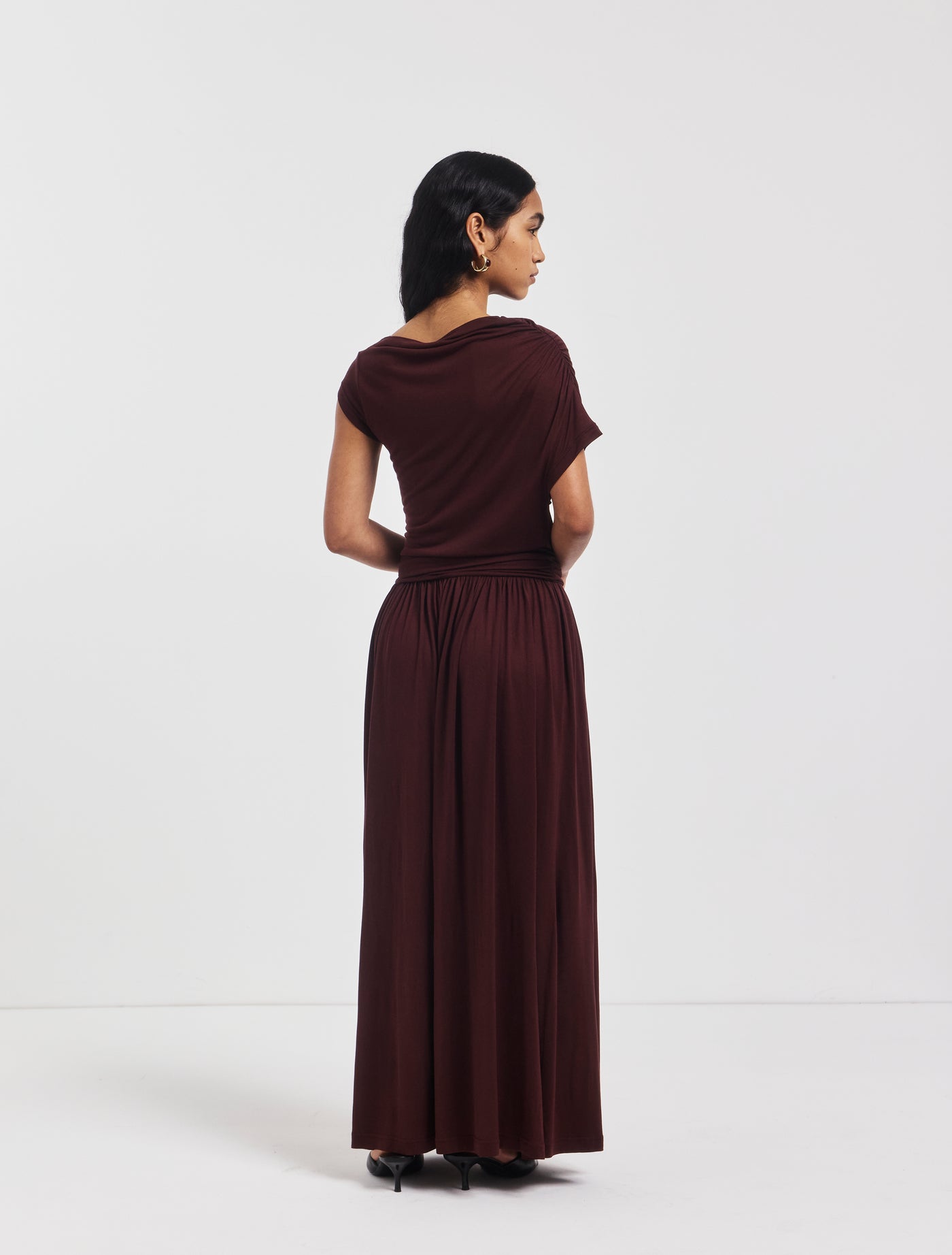 Priam Dress in Bordeaux