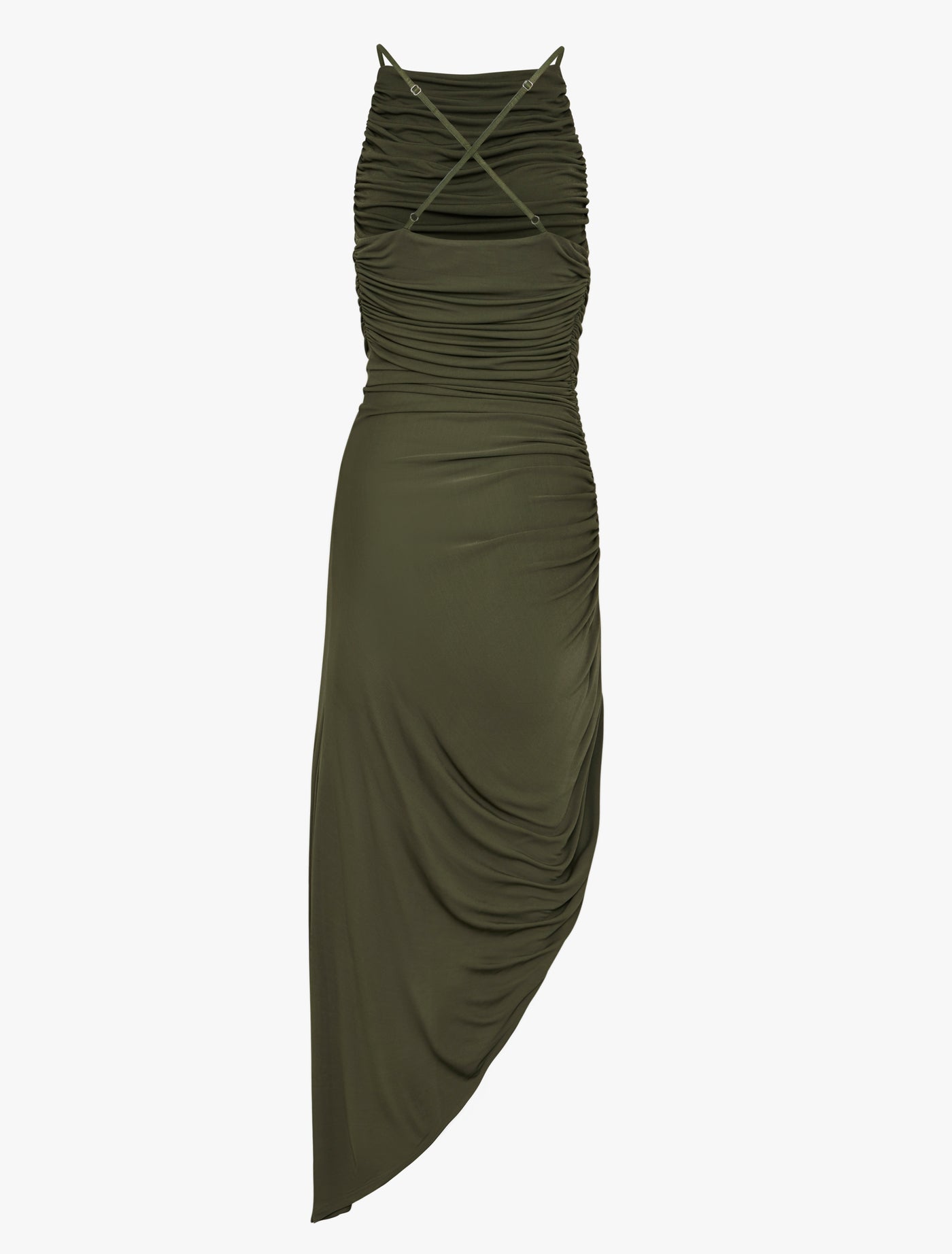 Aman Dress in Kale Green