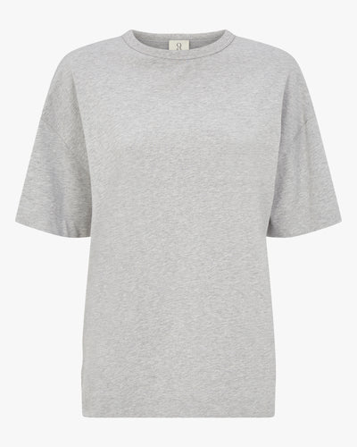 Lena Oversized T-Shirt in Grey Marl