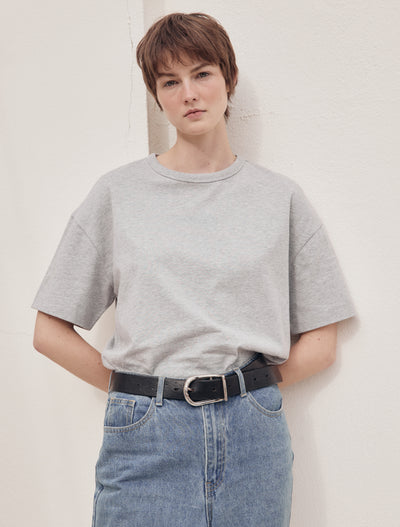 Lena T-Shirt in Grey Marl