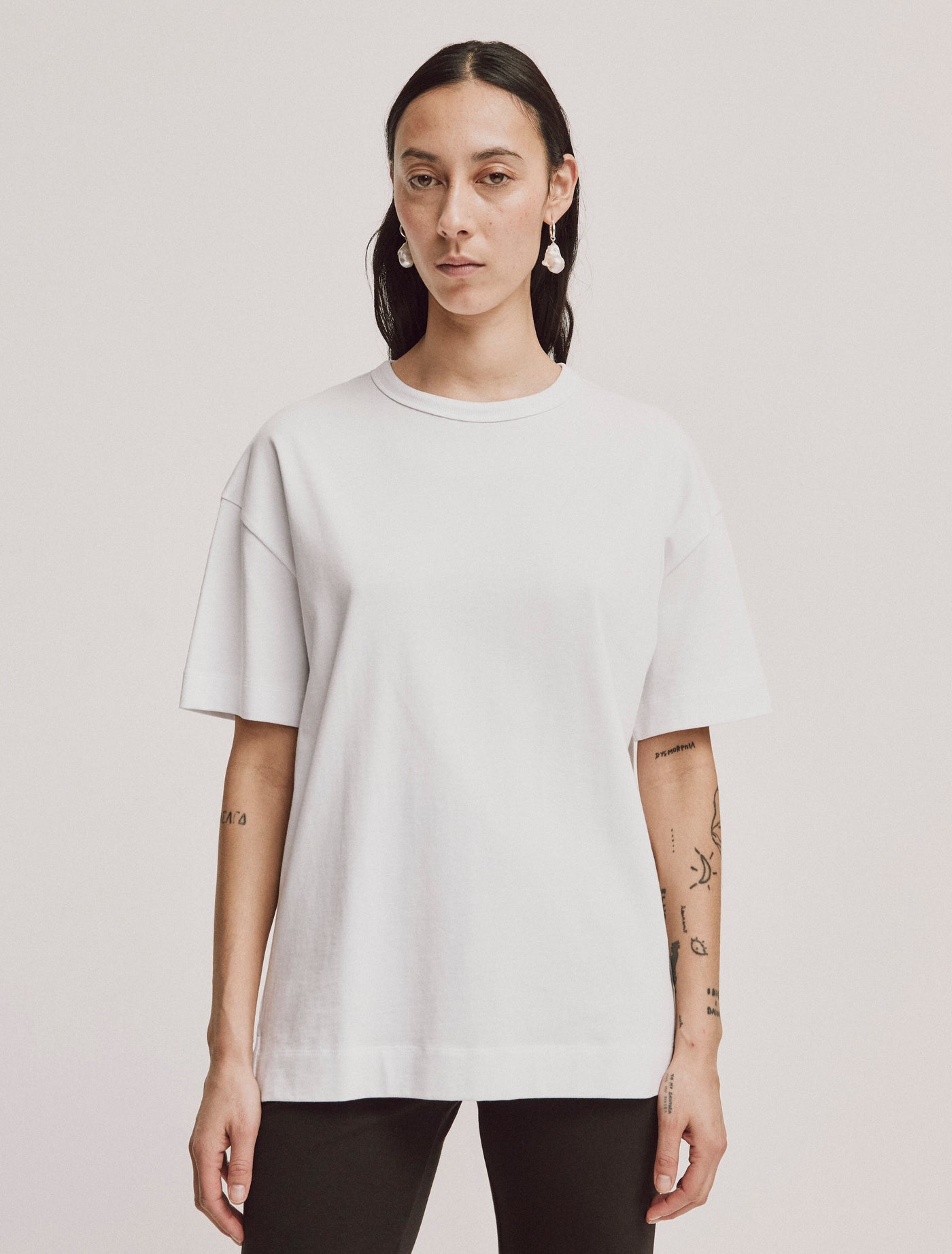 Lena Oversized T-Shirt in White
