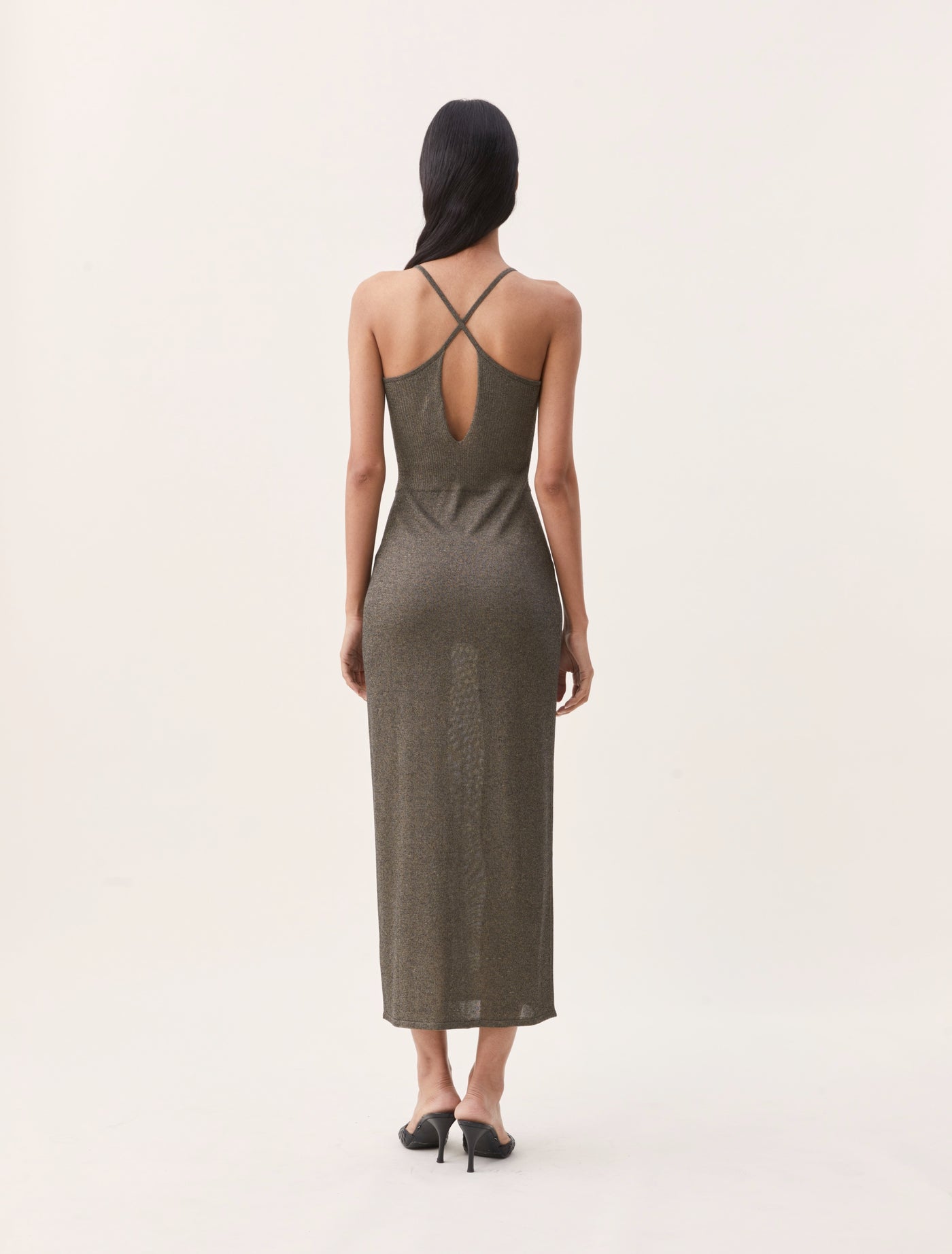 Ana Dress in Dark Bronze