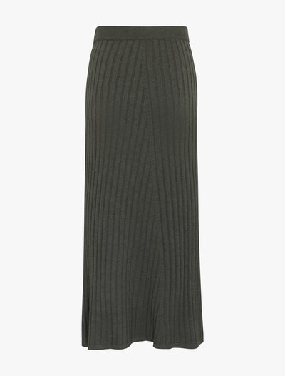 Maia Rib Skirt In Green Marl