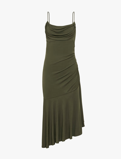 Alykes Dress in Kale Green