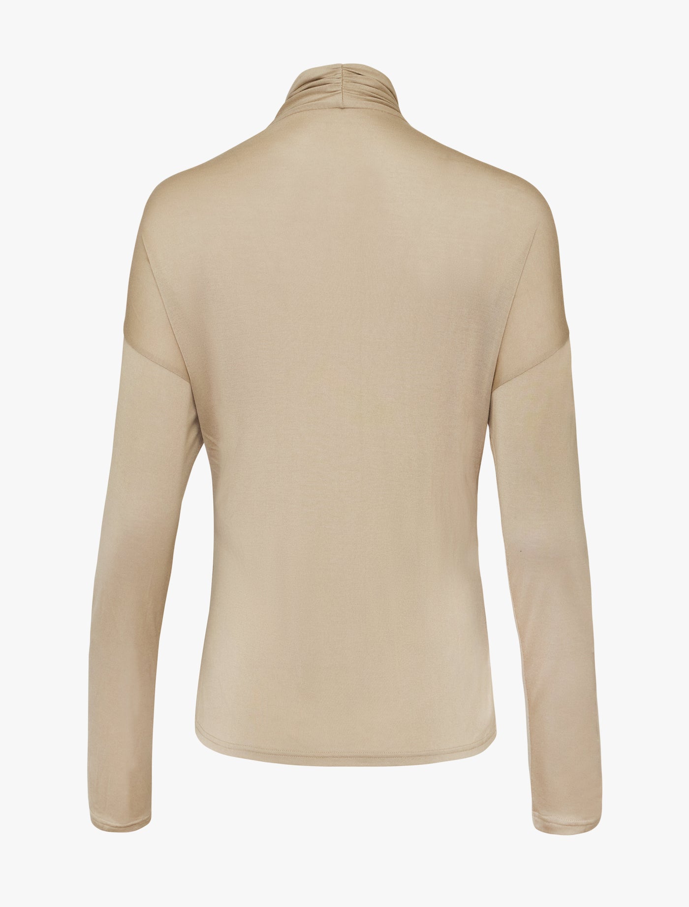 Calix Draped Top In Taupe