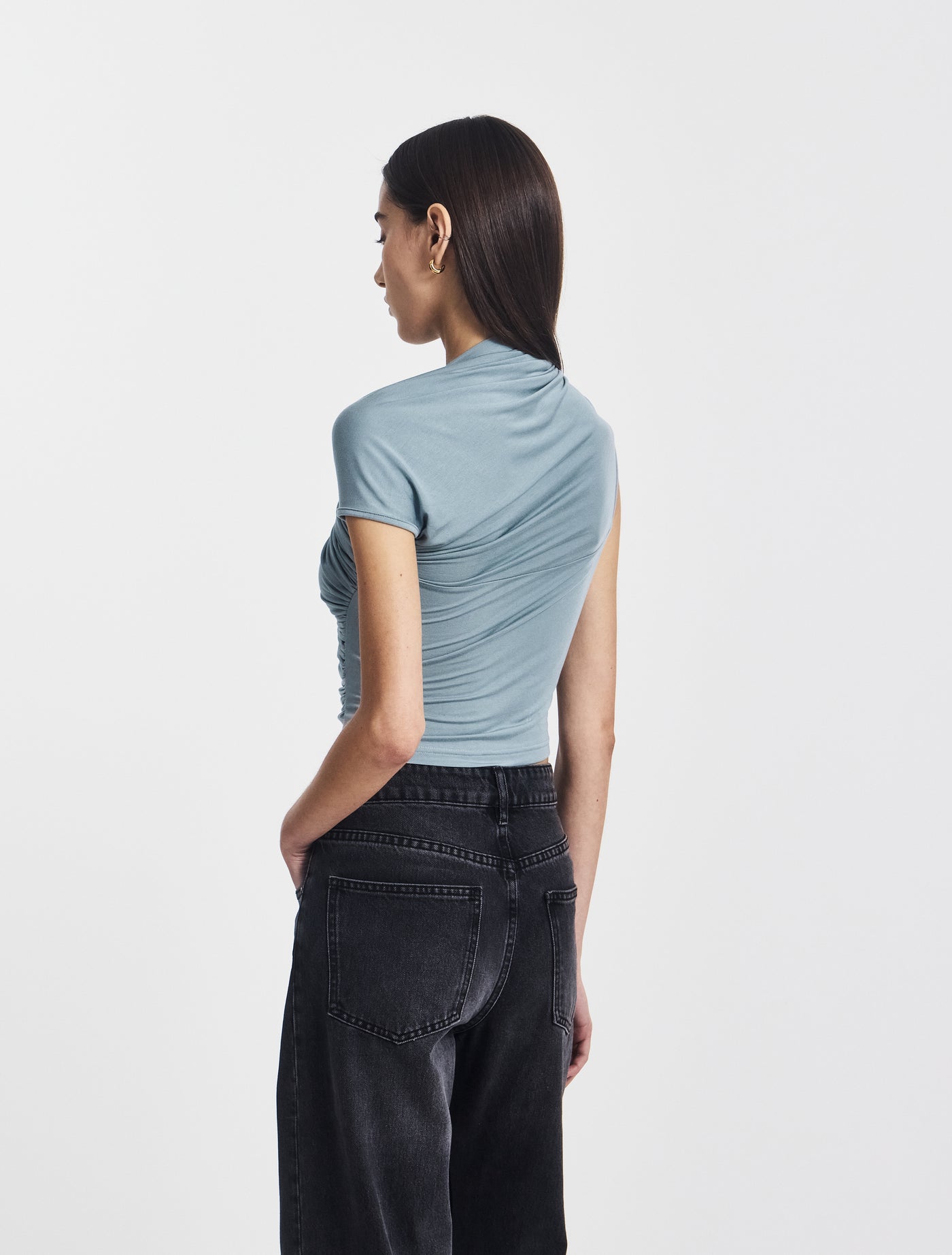 Skylar Top in Powder Blue