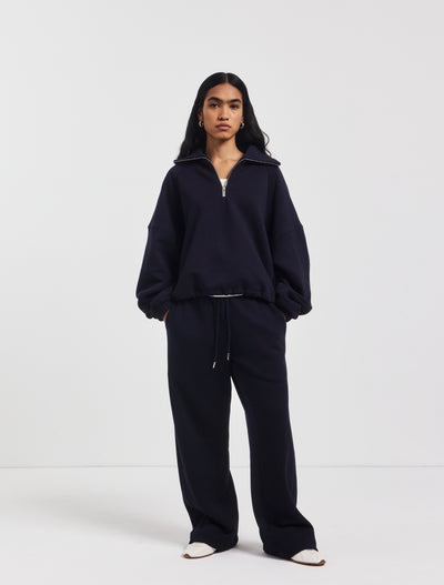Signature Straight Leg Sweatpant in Darkest Navy