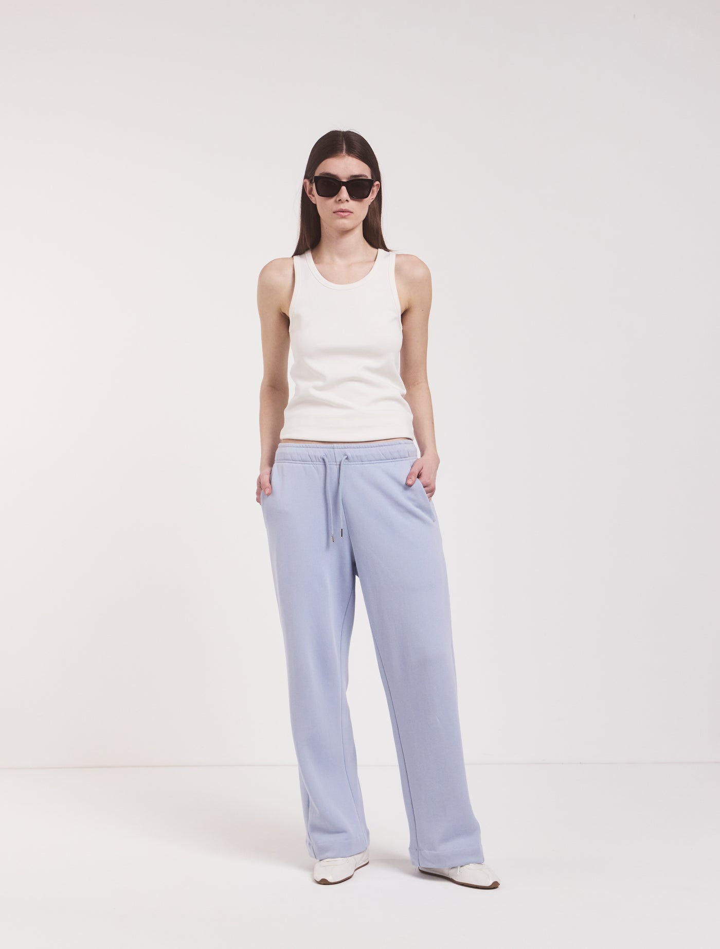 Signature Straight Leg Sweatpant in Sky