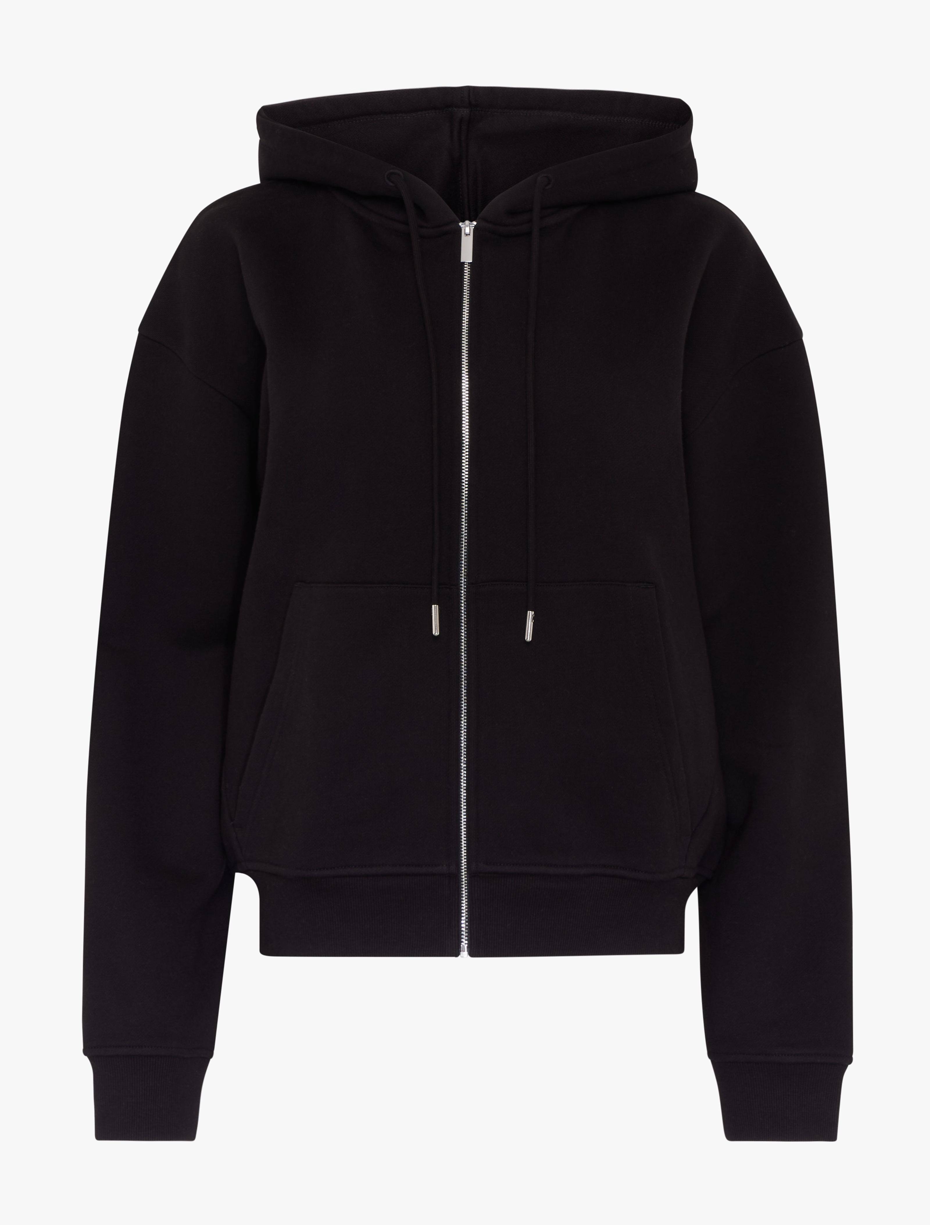 Black Zip Up Hoodie - Signature Style – Ninety Percent