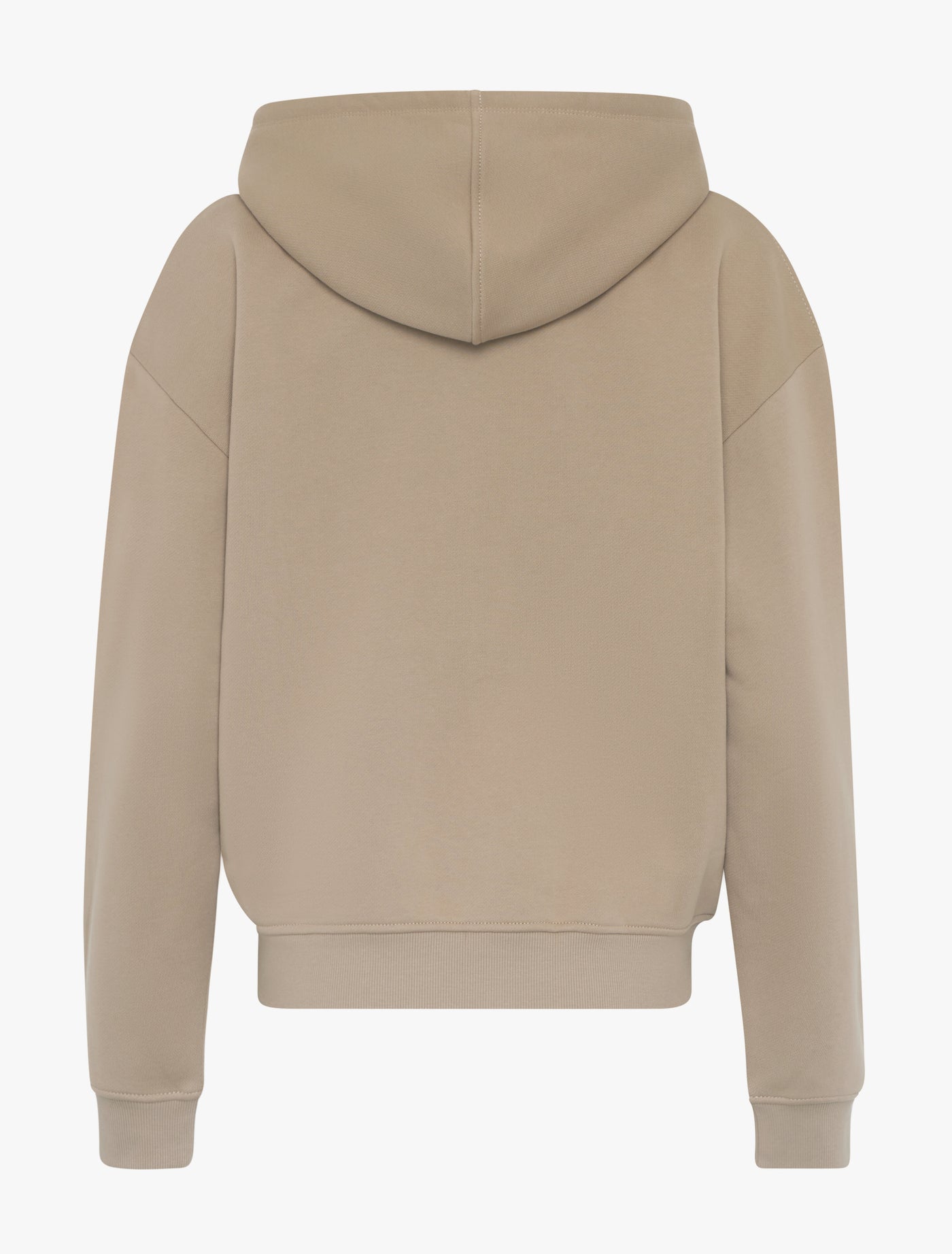 Signature Zip Up Hoodie in Taupe