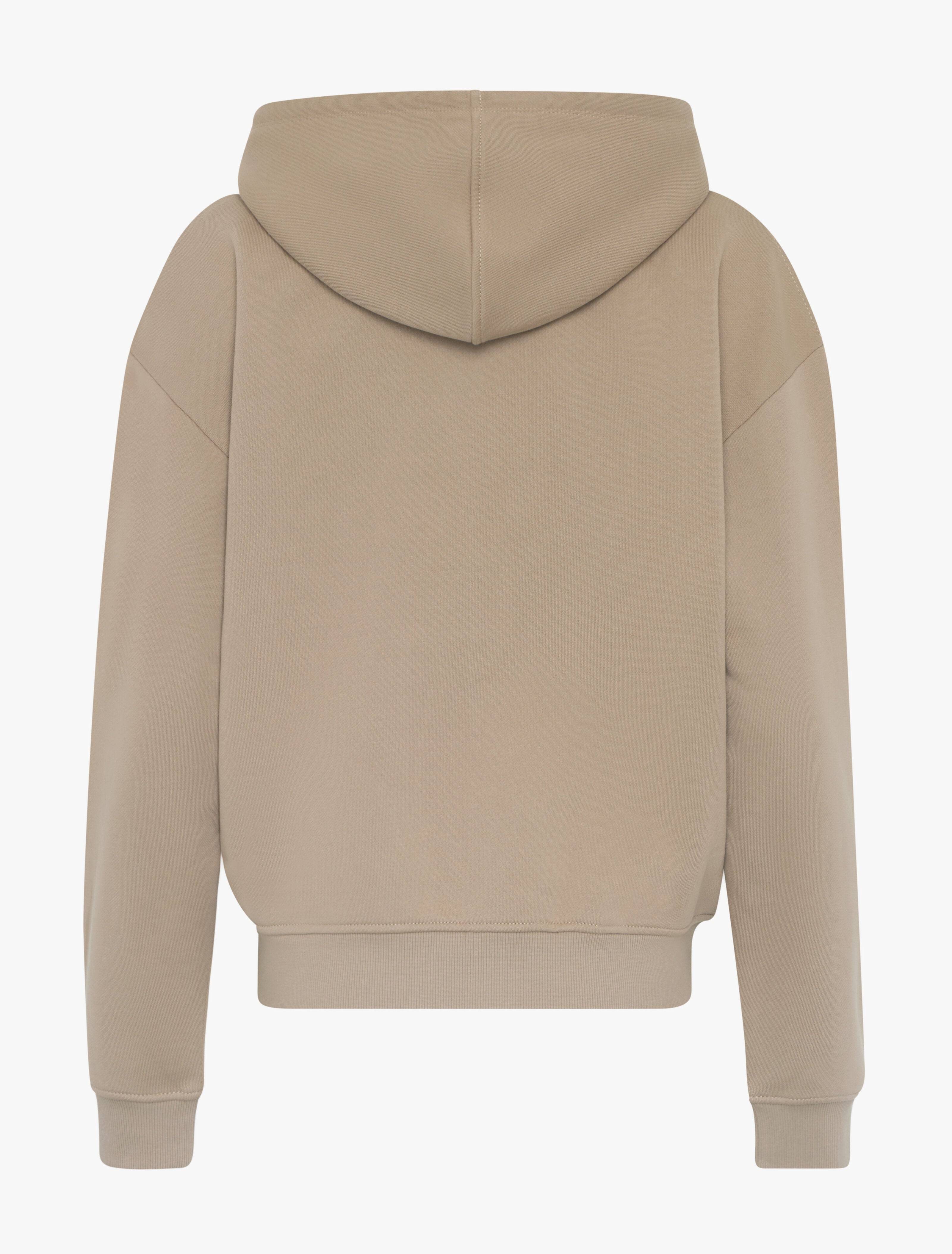 Signature Zip Hoodie in Taupe Taupe XXS