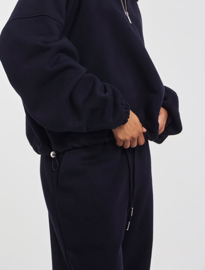 Signature Half Zip Sweatshirt in Darkest Navy