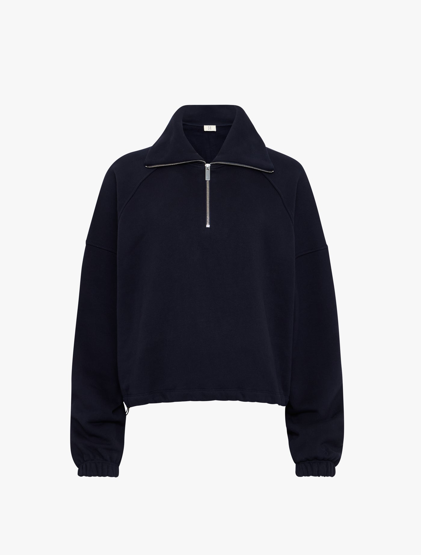 Signature Half Zip Sweatshirt in Darkest Navy