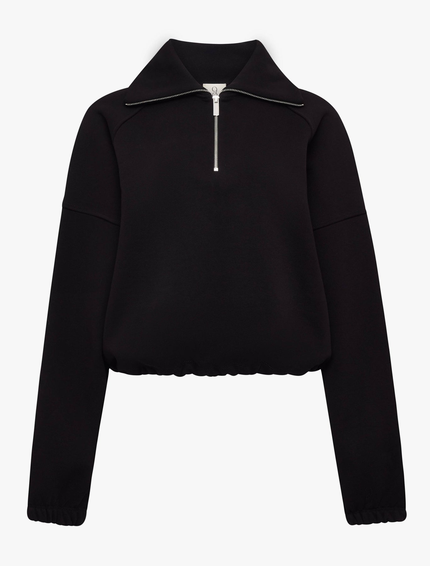 Classic Half Zip Sweatshirt in Black