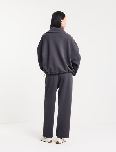 Ellery Barrel Leg Sweatpant in Magnet