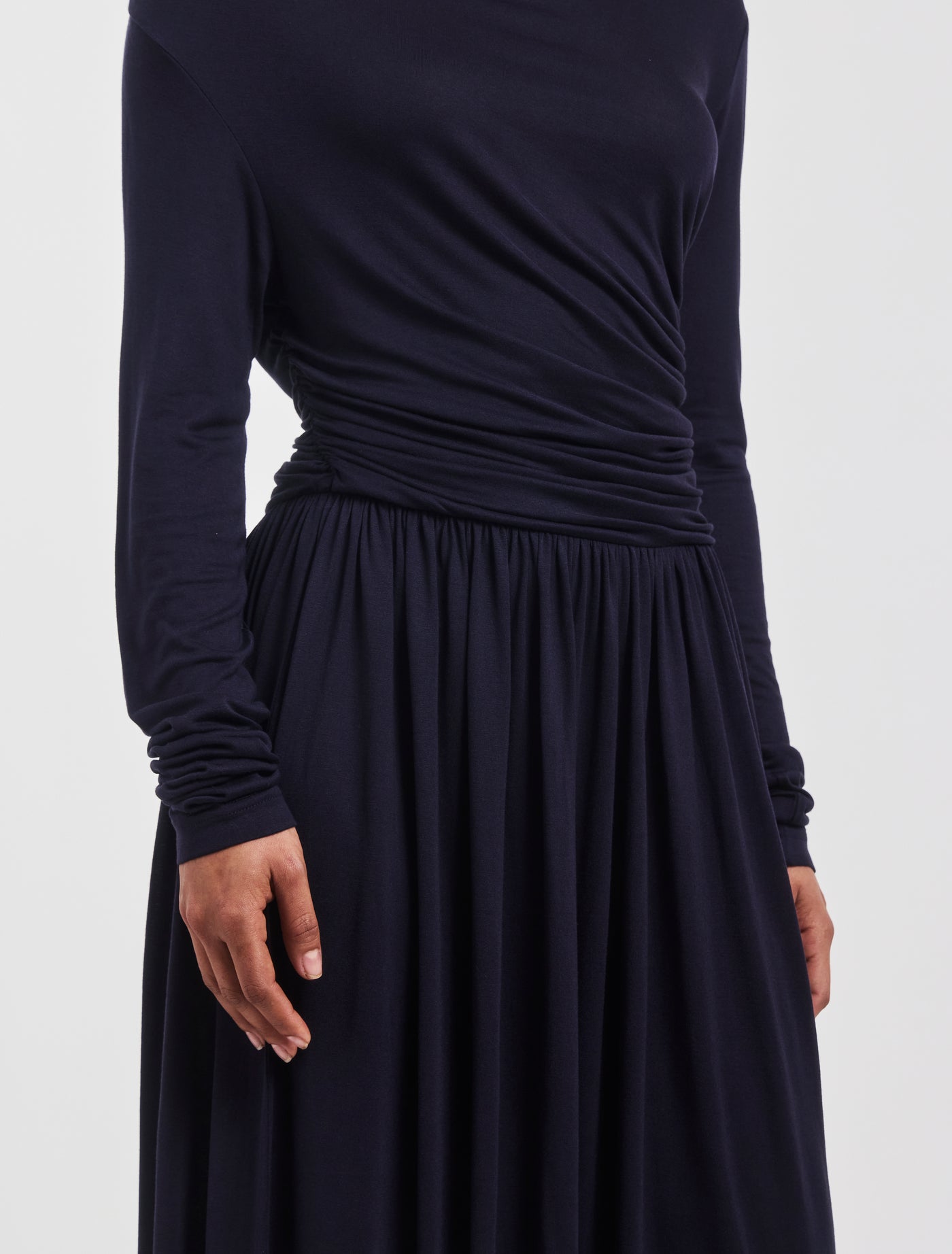 Romy Dress in Darkest Navy