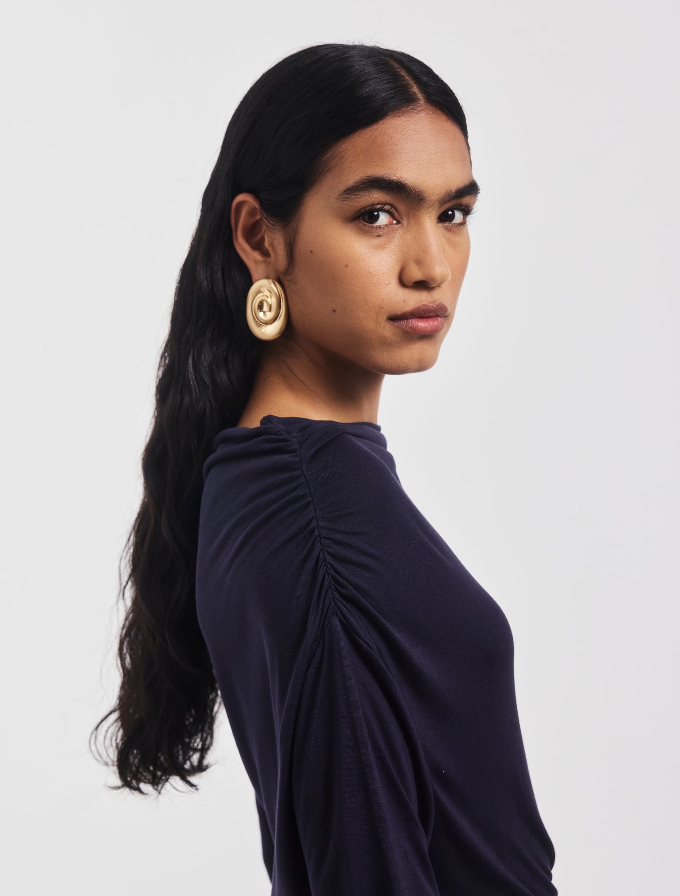 Romy Dress in Darkest Navy