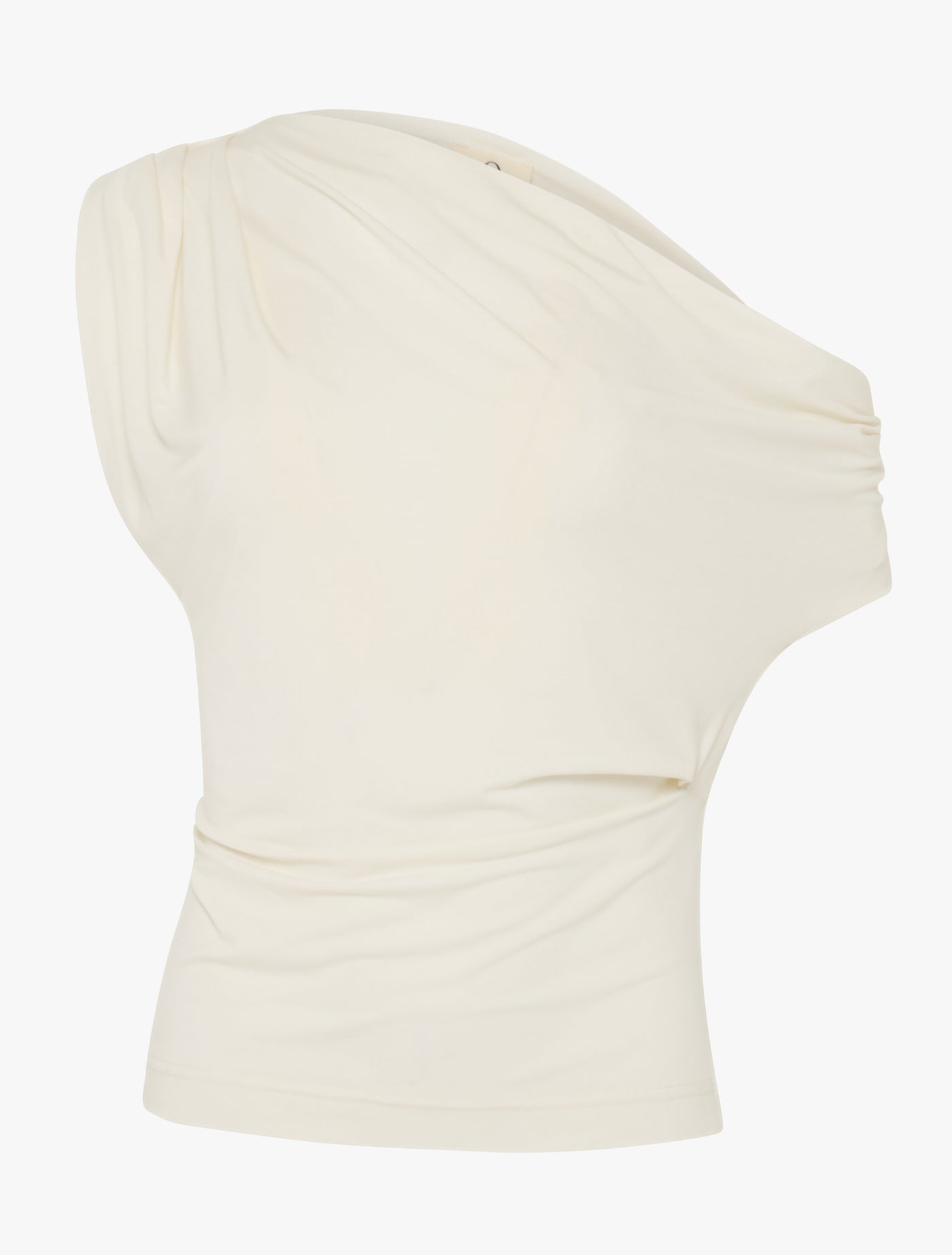 Tanz Draped Top in Chalk White