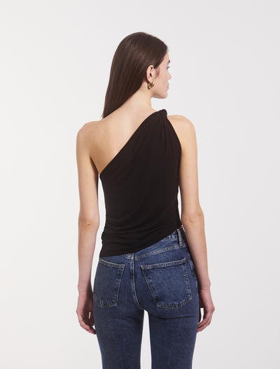 Cava Asymmetric Top in Black