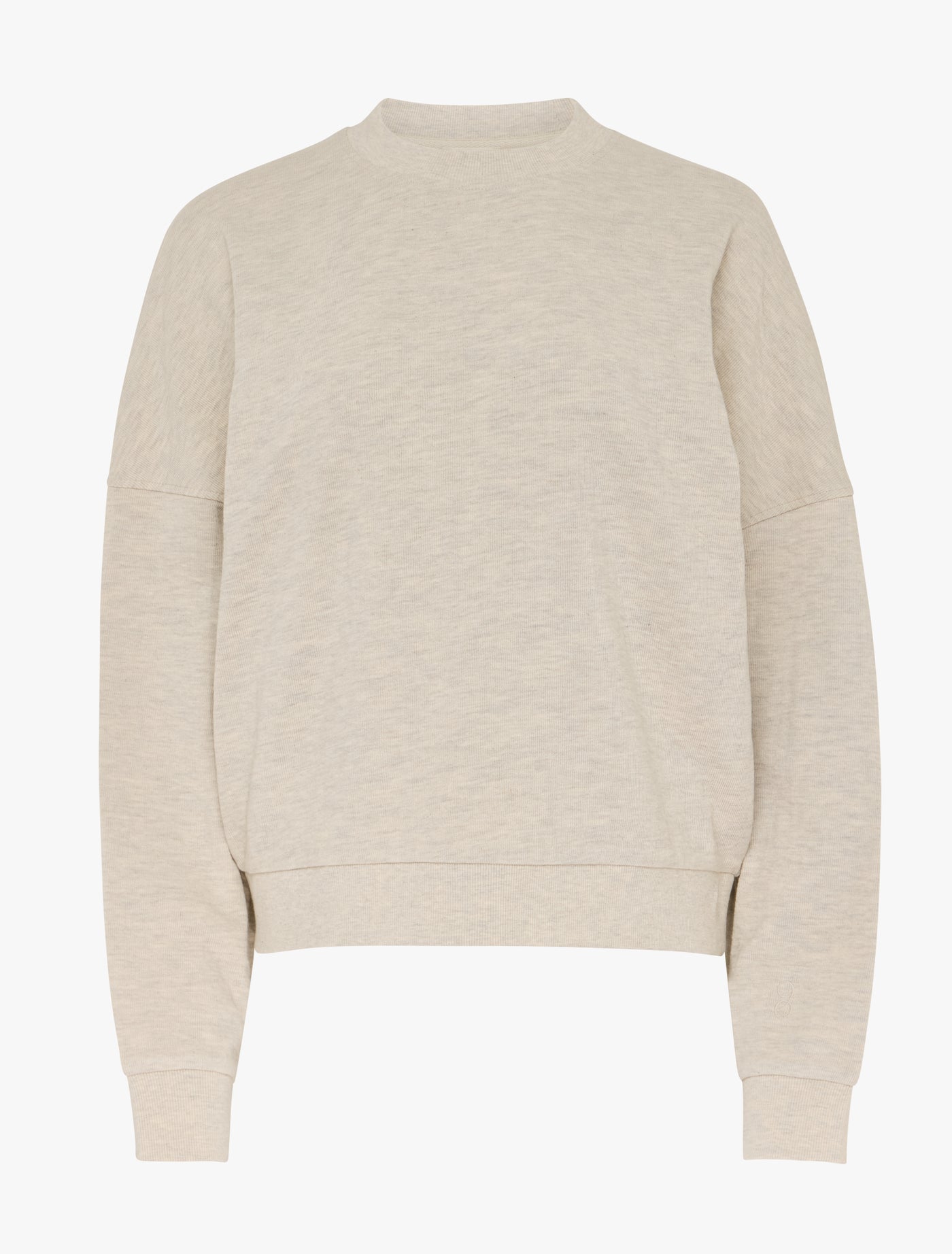 Signature Oversized Sweatshirt in Oatmeal Melange