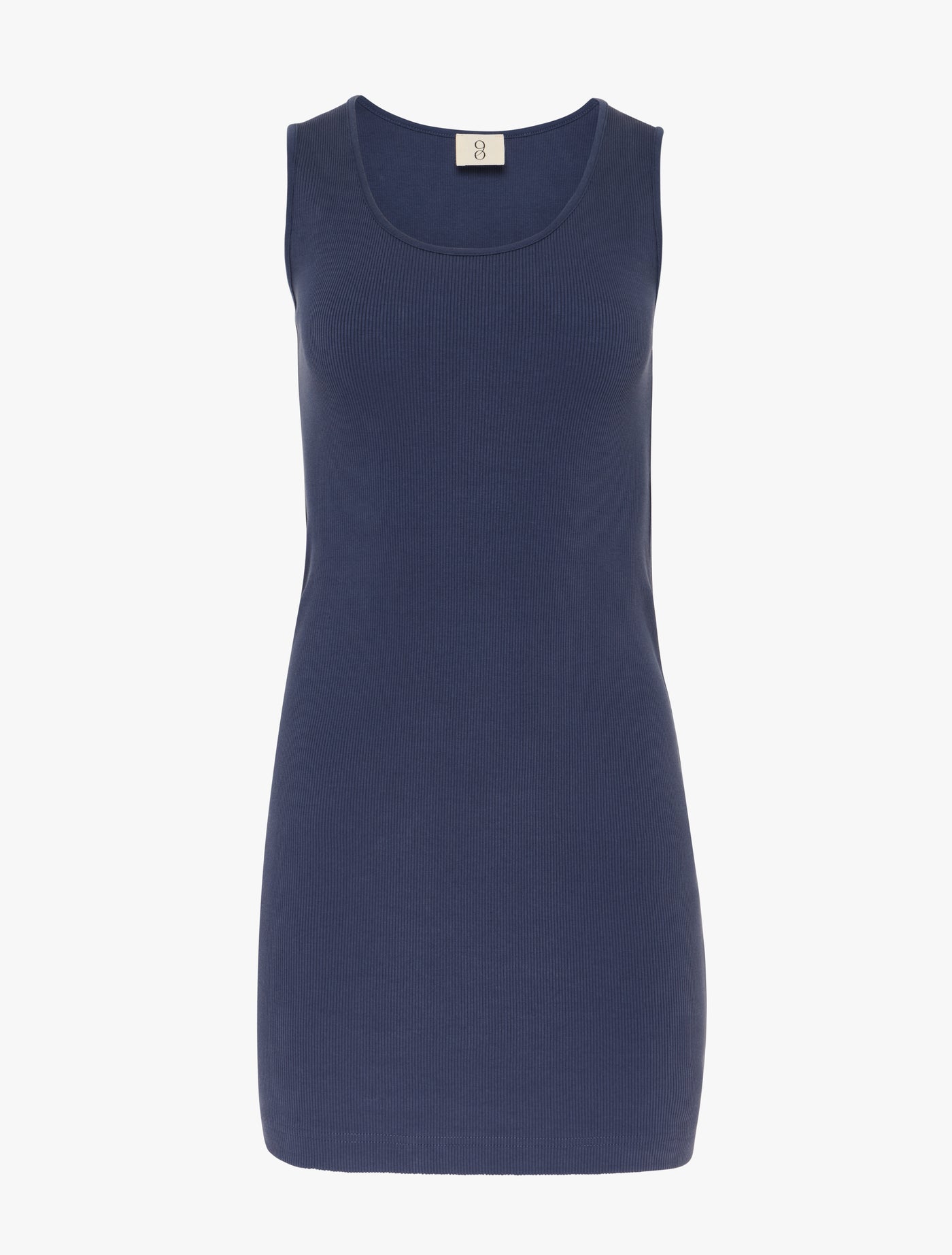 Signature Rib Tank Dress in Summer Navy